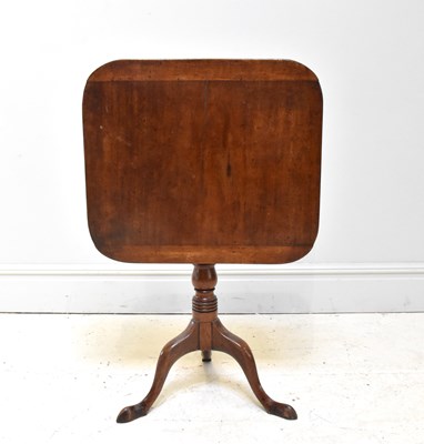 Lot 1206 - A 19th century mahogany tilt-top tripod table,...