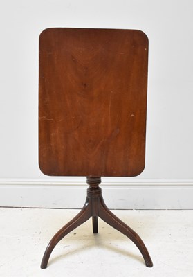 Lot 1207 - A 19th century mahogany tilt-top tripod table,...