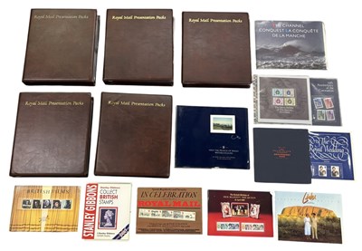 Lot 472 - Five albums of Royal Mail presentation packs...
