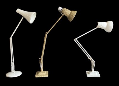 Lot 96 - Two vintage white painted Anglepoise type...