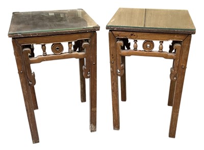 Lot 58 - A pair of early 20th century Chinese carved...