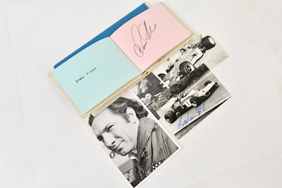 Lot 665 - RACING INTEREST; an autograph album containing...