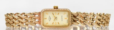 Lot 953 - ROTARY; a 9ct yellow gold ladies' cocktail...