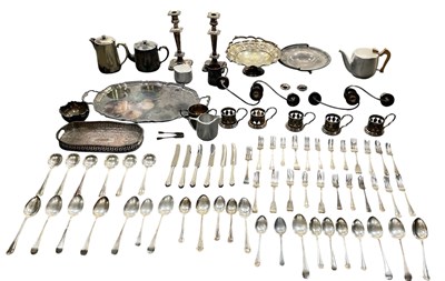 Lot 1018 - A large quantity of assorted silver plated...
