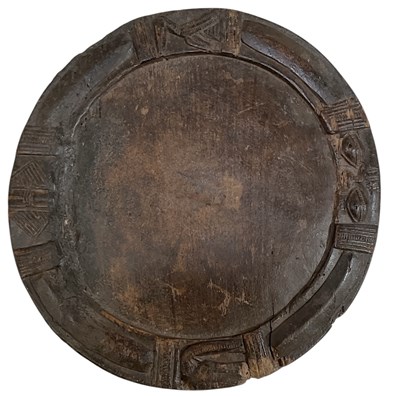 Lot 654 - An African Yoruba circular division tray, with...