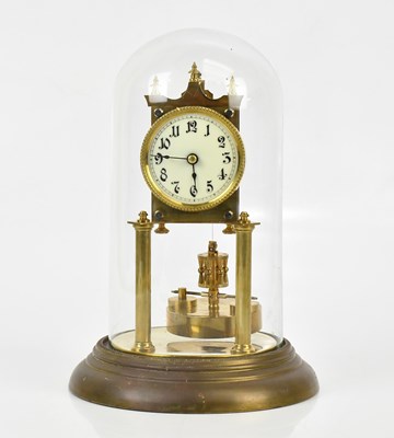 Lot 1274 - An early 20th century anniversary type clock,...