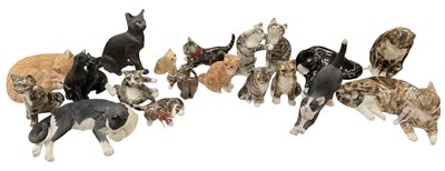 Lot 538 - WINSTANLEY; a collection of fourteen ceramic...