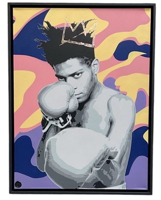 Lot 142 - PEGASUS; oil on canvas, 'Jean-Michel Basquiat',...
