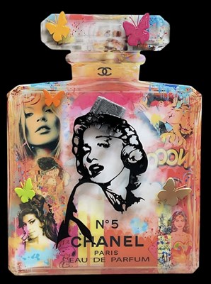 Lot 140 - URI DUSHY; mixed media on aluminium, 'Chanel...