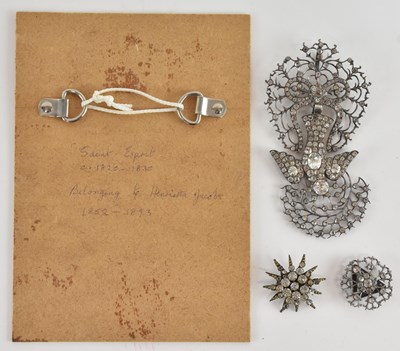 Lot 1190A - An early 20th century French white metal and...