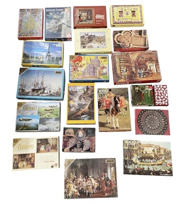 Lot 524 - A collection of approximately twenty jigsaw...
