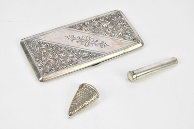 Lot 2271 - WILLIAM OLIVER; a Victorian hallmarked silver...