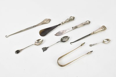 Lot 2227 - A collection of hallmarked silver handled...