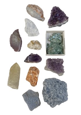 Lot 334 - A collection of twelve rock specimens,...
