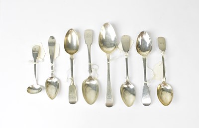 Lot 717 - Eight Irish silver spoons, all Dublin...