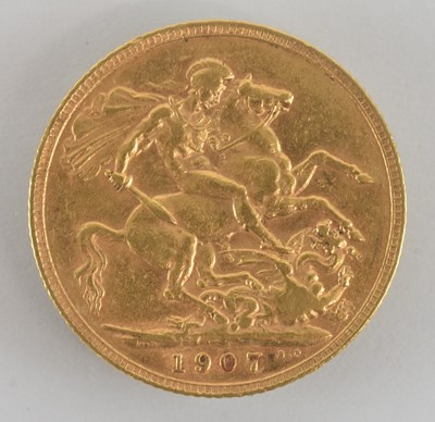 Lot 1598 - An Edward VII full sovereign, 1907.