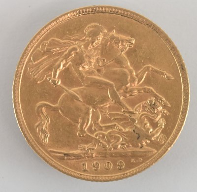 Lot 1599 - An Edward VII full sovereign, 1909.