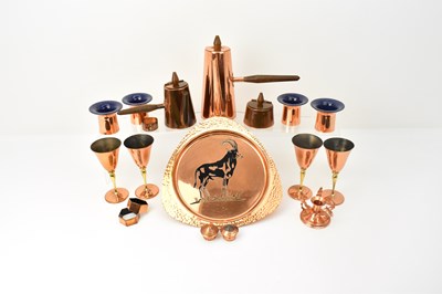 Lot 207 - Various items of copper, mostly from the...