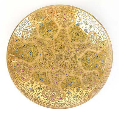 Lot 429 - OSMALI KOLEKSIYONU; a gilt-heightened and gem...