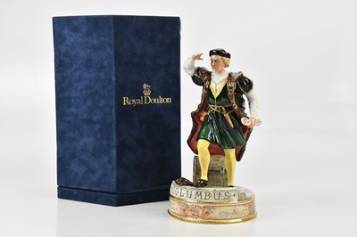 Lot 1585 - ROYAL DOULTON; a large figure, 'Columbus,...