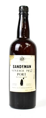 Lot 199 - SANDEMAN; a bottle of Vintage 1957 port,...