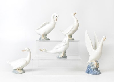 Lot 237 - NAO; five figures of geese, height of largest...