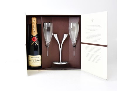 Lot 198 - MOËT & CHANDON; a boxed bottle of Champagne,...