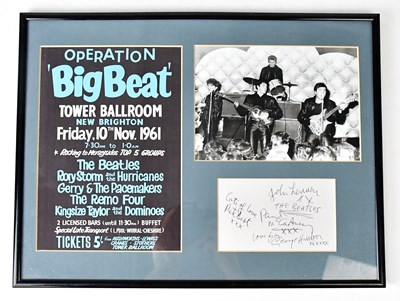 Lot 296 - THE BEATLES; a montage relating to the Fab...
