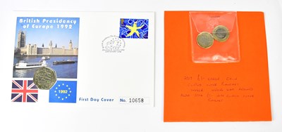 Lot 775 - A First Day Coin cover for British Presidency...