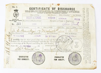 Lot CAPTAIN EDWARD SMITH; a Certificate of...