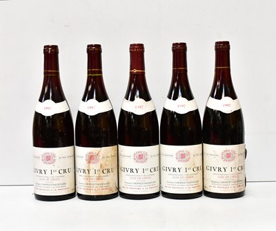 Lot 175 - Five bottles of Givry 1er Cru, Clos De Choue,...