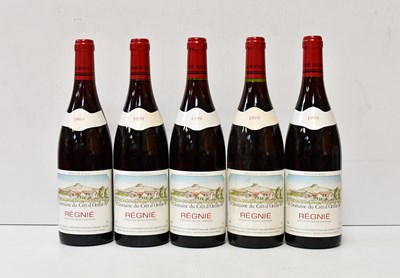 Lot 148 - Five bottles of Régnié, Domaine du Crêt...