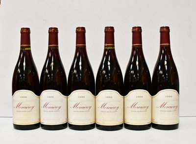 Lot 153 - Six bottles of Mercurey, 1996, 13% vol, 750ml...