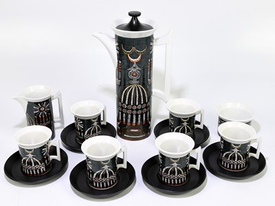 Lot 643 - PORTMEIRION; a 'Magic City' pattern coffee...