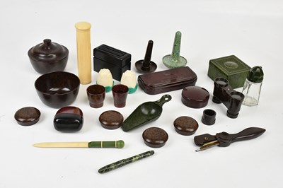 Lot 1338 - A collection of vintage bakelite and plastic,...