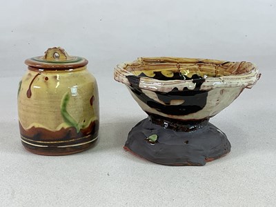 Lot 413 - DYLAN BOWEN; a bowl, diameter 17.5cm, and a...
