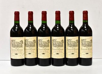Lot 177 - Six bottles of Château Civrac Côtes De Bourg,...