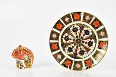 Lot 1596 - ROYAL CROWN DERBY; a red squirrel paperweight...