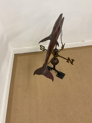 Lot 350 - WEATHERVANES OF MAINE; a humpback whale & calf...