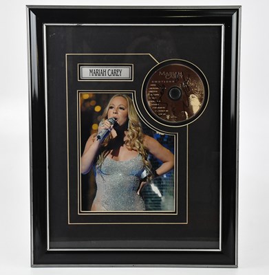 Lot 1532 - A signed Mariah Carey 'Emotions' CD, 21 x 42cm,...