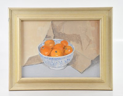 Lot 242 - LOLA SPAFFORD (b. 1930); oil on board, still...