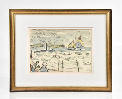 Lot 62 - SIR KYFFIN WILLIAMS RA (1918-2006); pencil and...