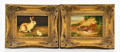 Lot 1033 - Two modern oils on panel after the antique,...
