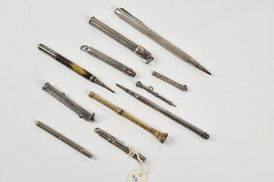 Lot 1396 - WALKERS; a back loop hallmarked silver pencil,...