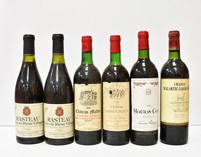 Lot 180 - Six bottles of red wine, comprising two...