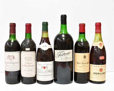 Lot 160 - Six bottles of red wine, comprising Lamothe De...