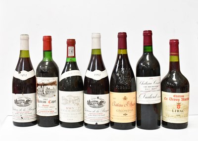 Lot 162 - Seven bottles of red wine, comprising two...