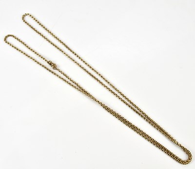 Lot 234 - A Victorian yellow metal curb link belcher...