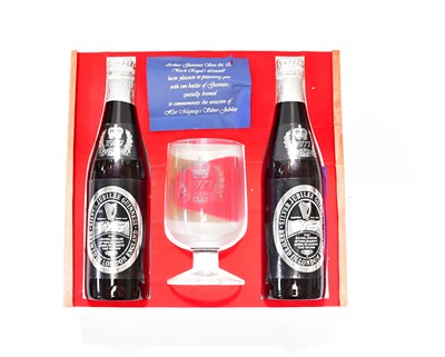 Lot 207 - GUINNESS; two bottles brewed to commemorate...
