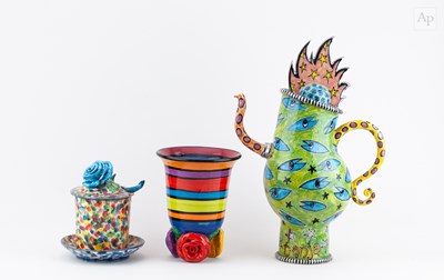 Lot 486 - MARY ROSE YOUNG (born 1958); an earthenware...